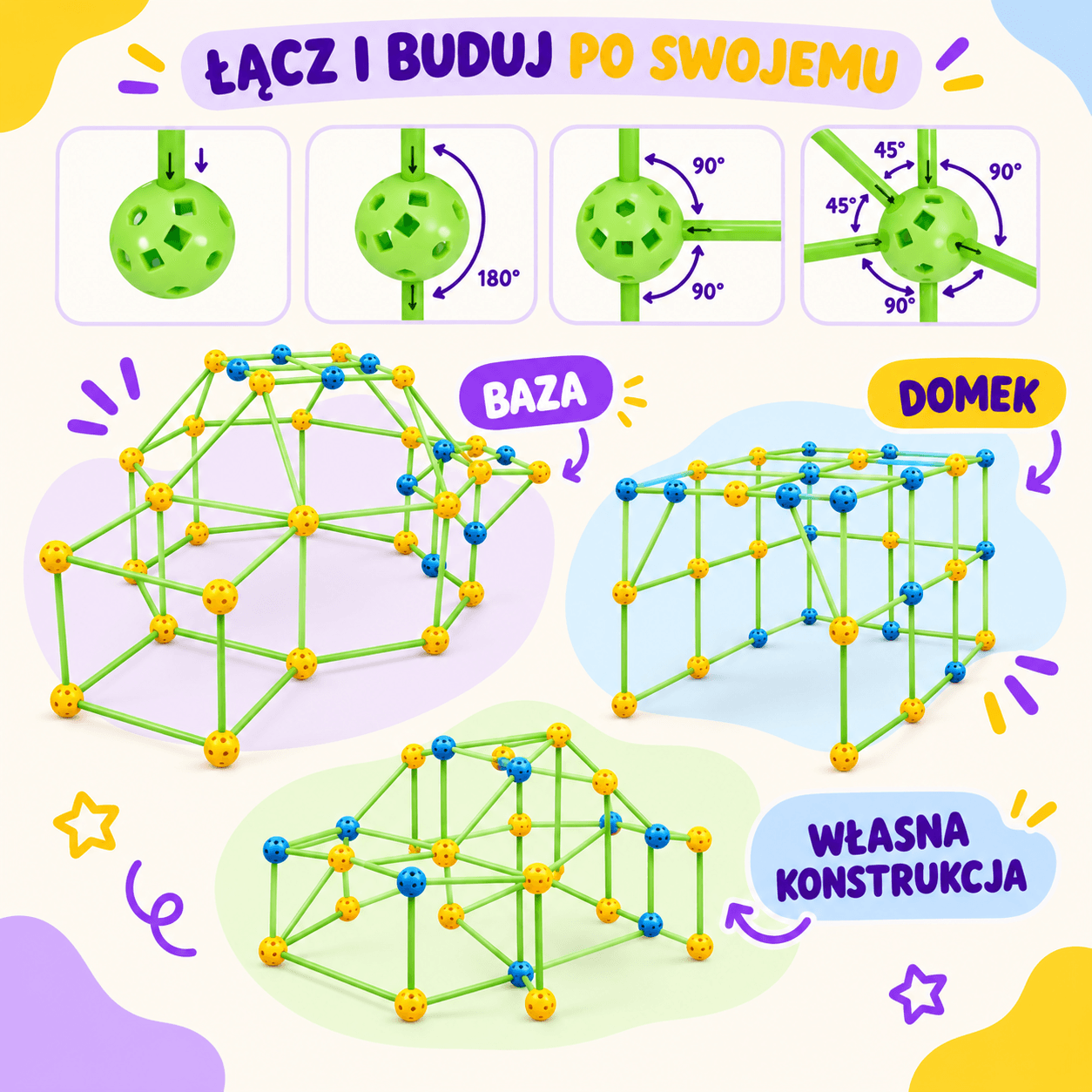 Zestaw do budowy fortów FortiQ